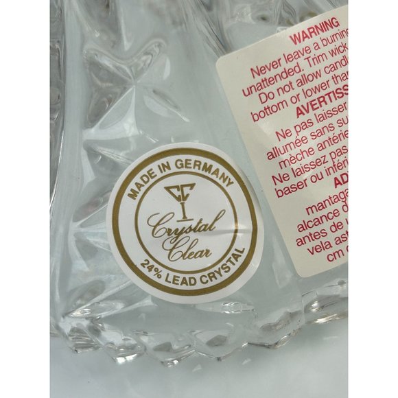 Vintage Anna Hutte Bleikristall Dorsette Crystal Pair of Candlesticks, Germany - Picture 10 of 15